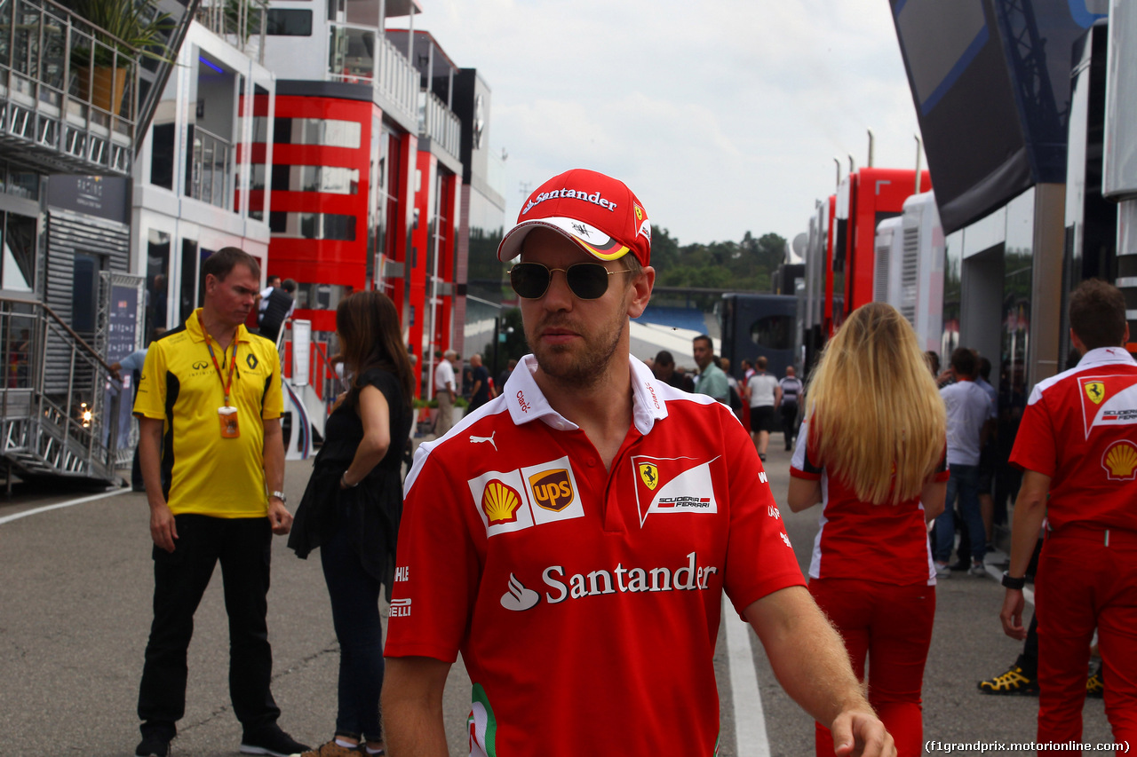 GP GERMANIA, 28.07.2016 - Sebastian Vettel (GER) Ferrari SF16-H