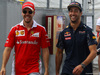 GP GERMANIA, 28.07.2016 - Sebastian Vettel (GER) Ferrari SF16-H e Daniel Ricciardo (AUS) Red Bull Racing RB12