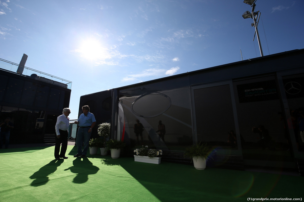 GP GERMANIA, 30.07.2016 - Bernie Ecclestone (GBR), President e CEO of FOM e Pasquale Lattuneddu (ITA), FOM