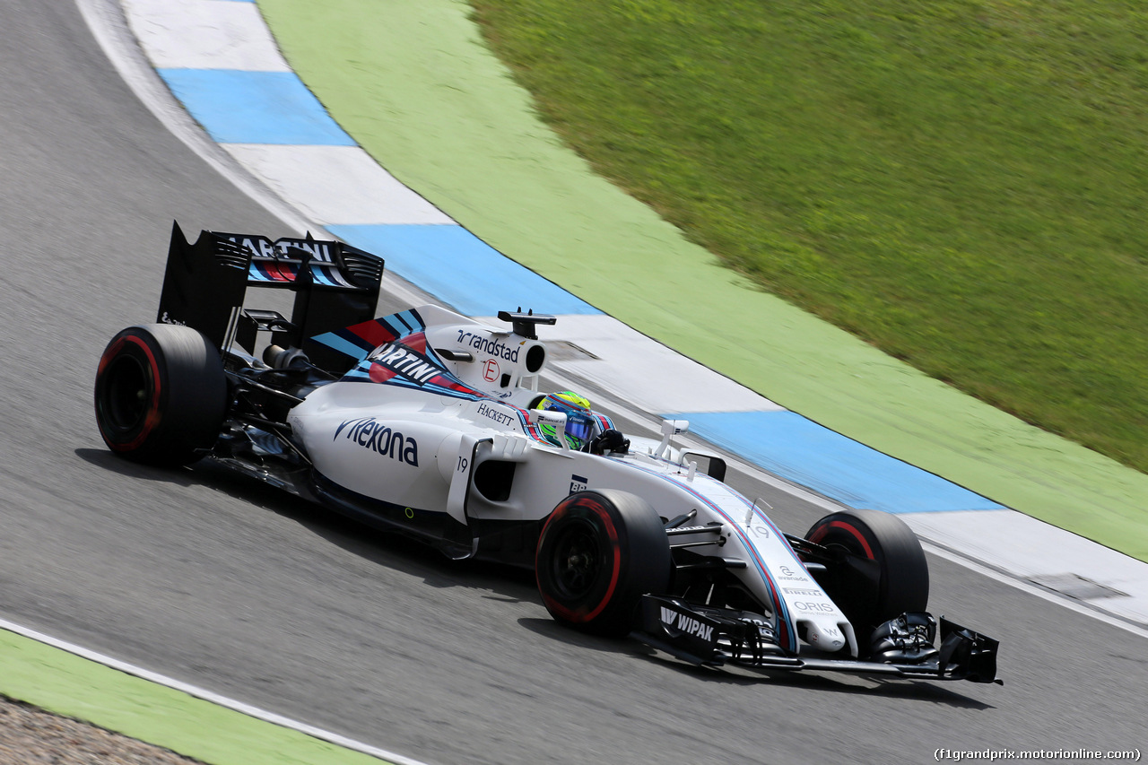 GP GERMANIA, 30.07.2016 - Prove Libere 3, Felipe Massa (BRA) Williams FW38