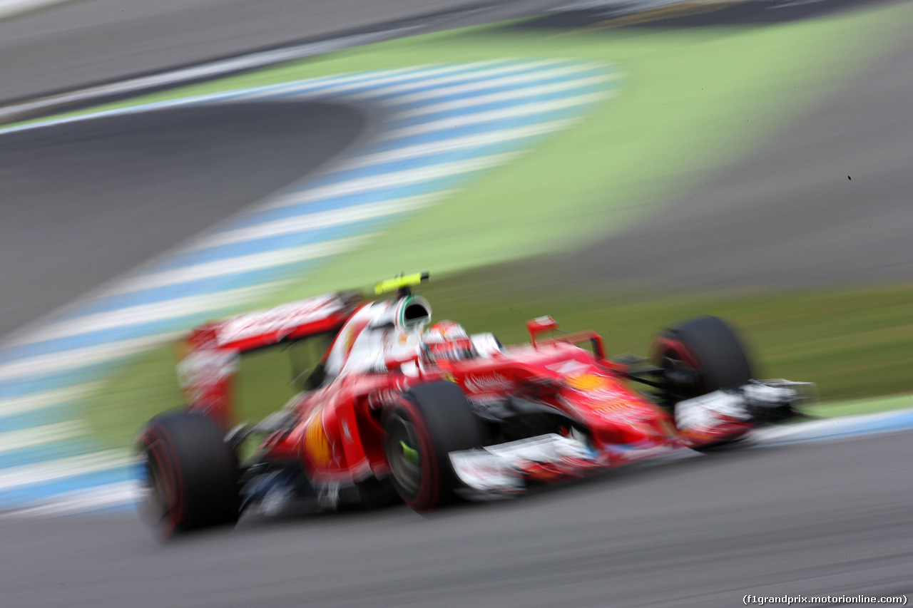 GP GERMANIA, 30.07.2016 - Prove Libere 3, Kimi Raikkonen (FIN) Ferrari SF16-H