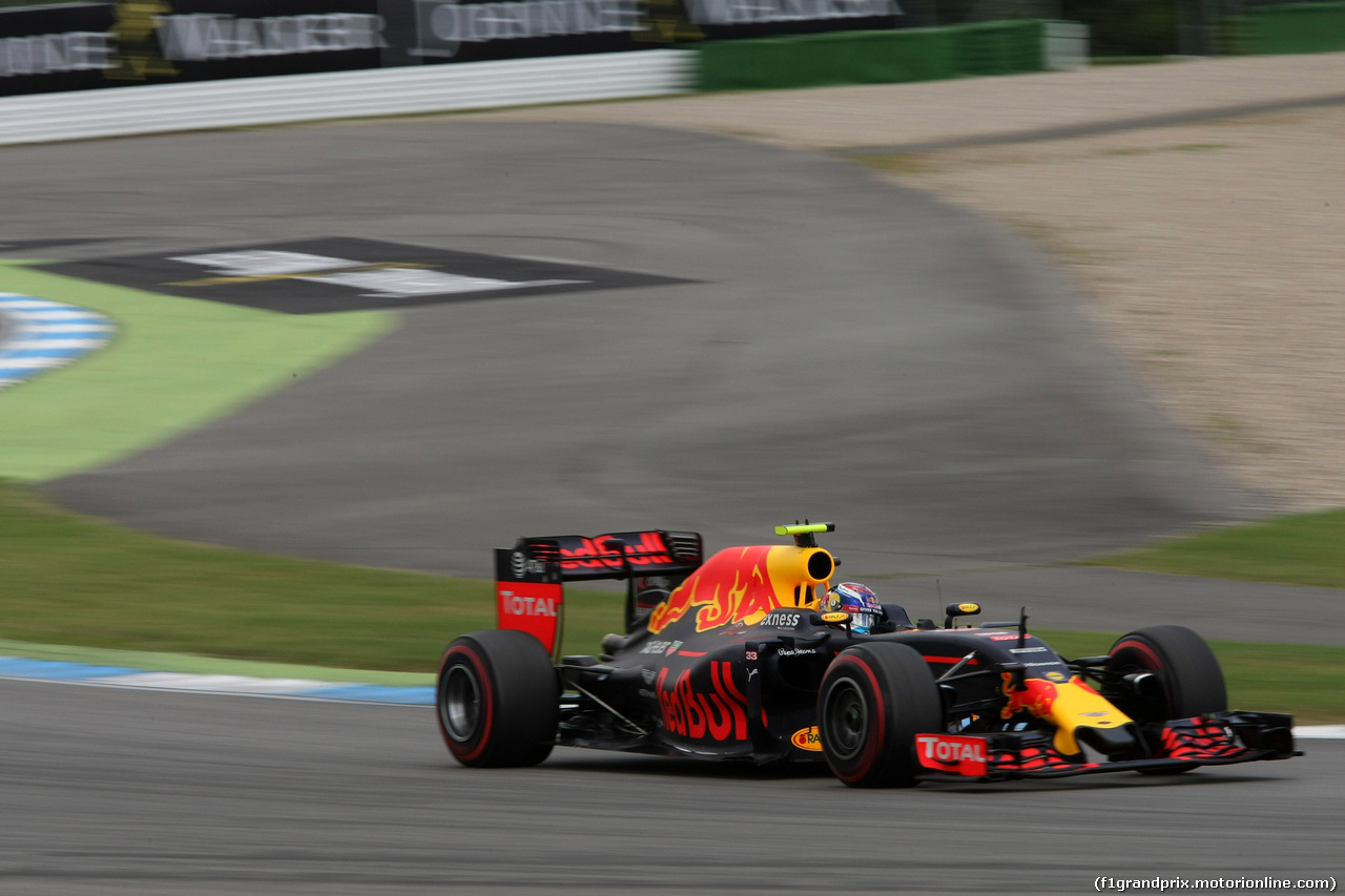 GP GERMANIA, 30.07.2016 - Prove Libere 3, Max Verstappen (NED) Red Bull Racing RB12