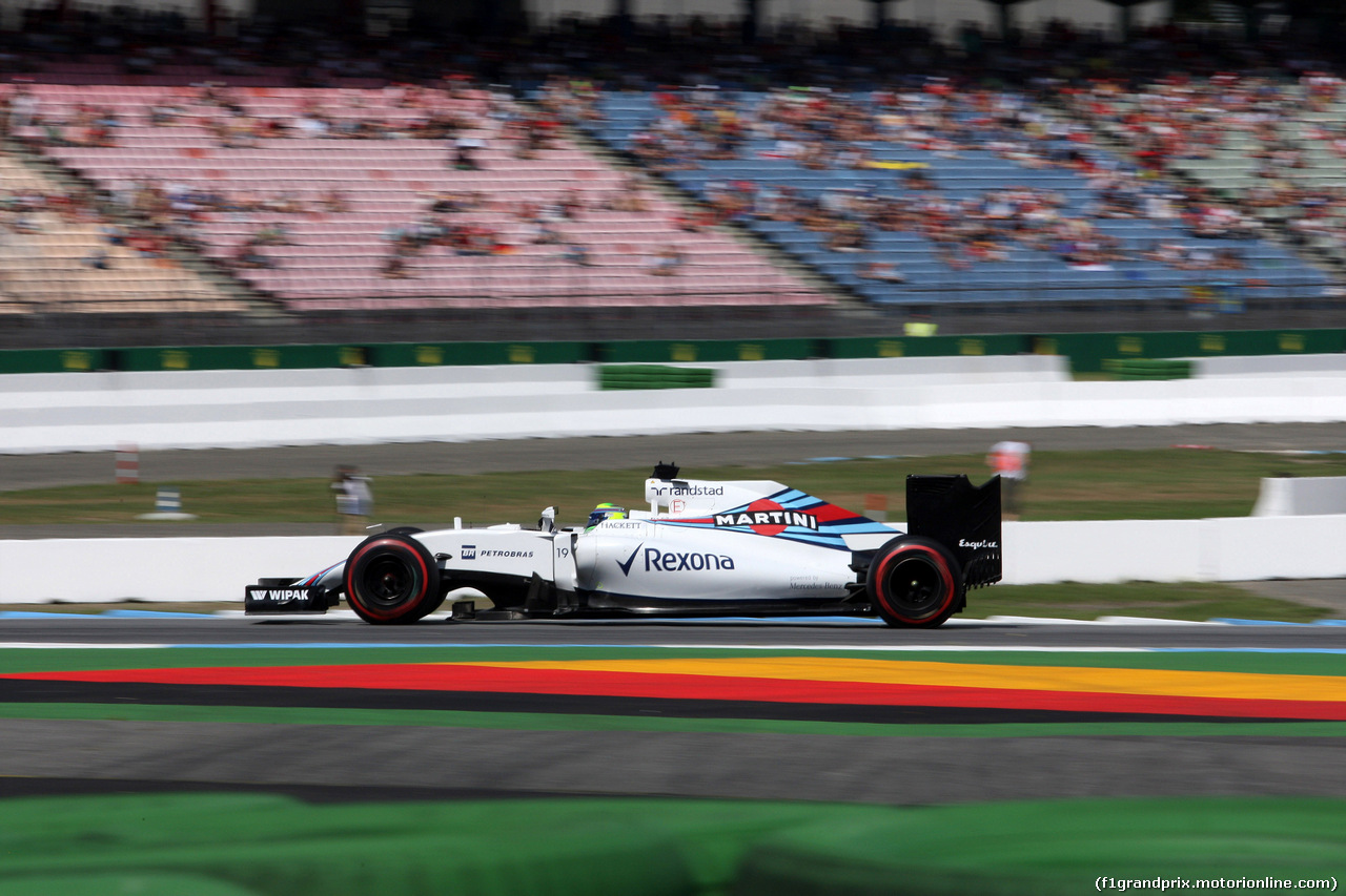 GP GERMANIA, 30.07.2016 - Prove Libere 3, Felipe Massa (BRA) Williams FW38