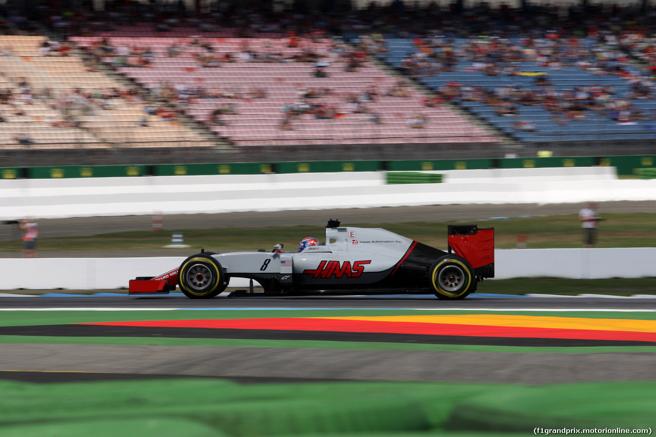 GP GERMANIA, 30.07.2016 - Prove Libere 3, Romain Grosjean (FRA) Haas F1 Team VF-16
