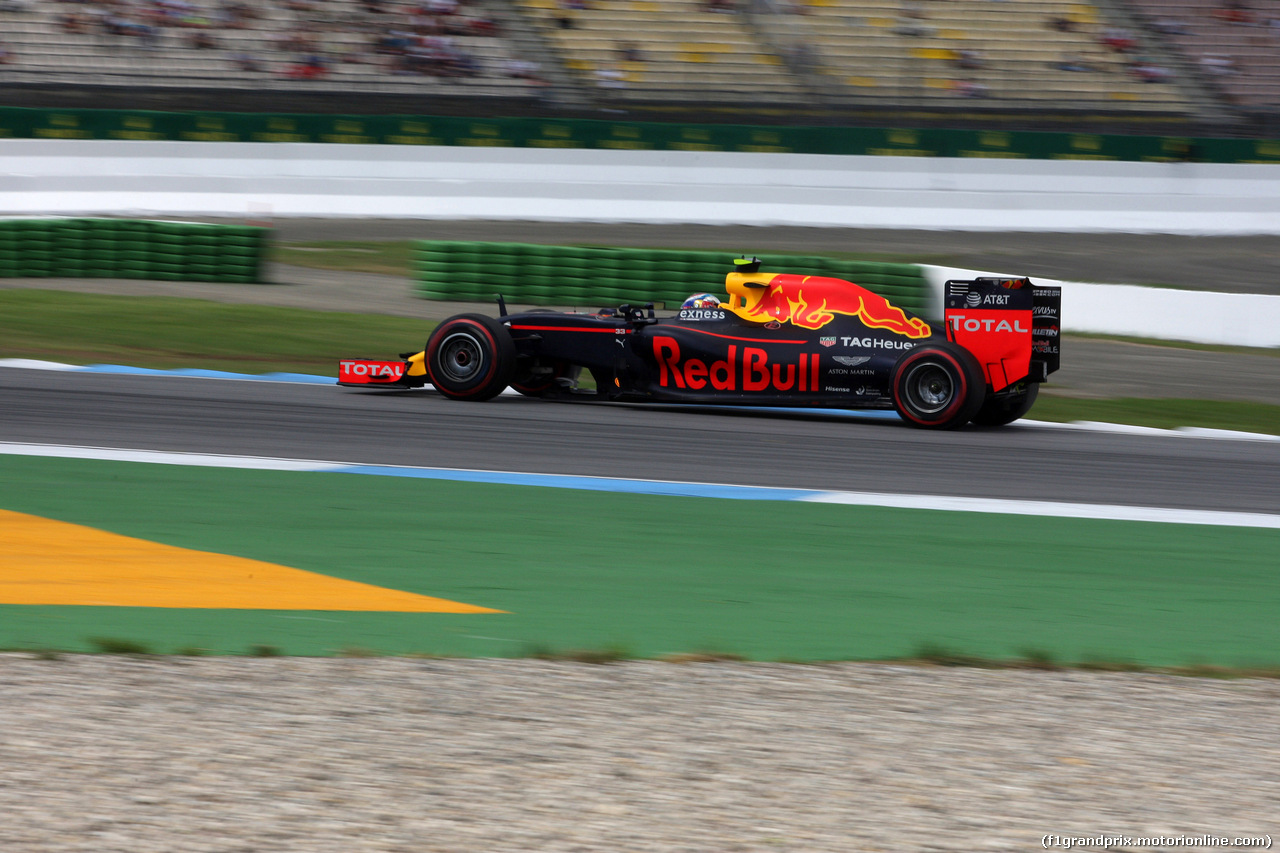 GP GERMANIA, 30.07.2016 - Prove Libere 3, Max Verstappen (NED) Red Bull Racing RB12