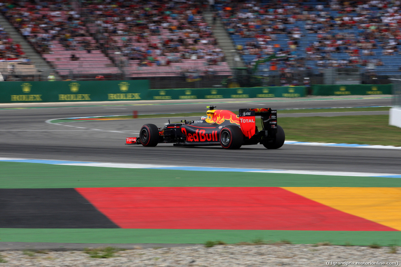 GP GERMANIA, 30.07.2016 - Prove Libere 3, Max Verstappen (NED) Red Bull Racing RB12