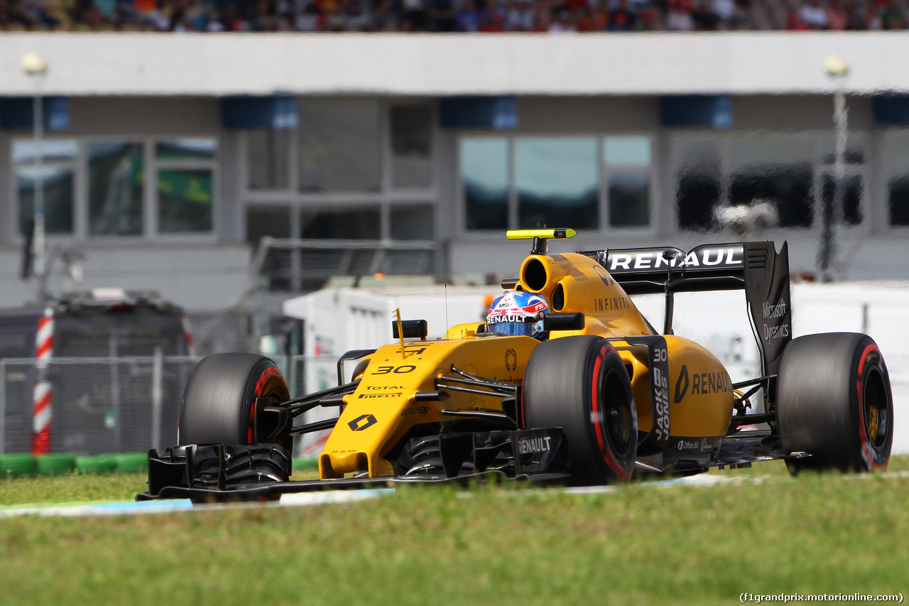 GP GERMANIA, 30.07.2016 - Prove Libere 3, Jolyon Palmer (GBR) Renault Sport F1 Team RS16