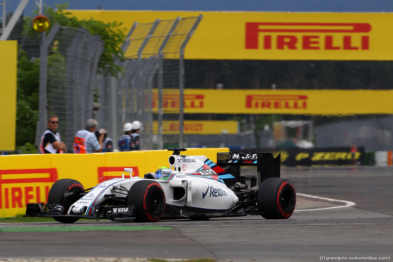 GP GERMANIA, 30.07.2016 - Prove Libere 3, Felipe Massa (BRA) Williams FW38