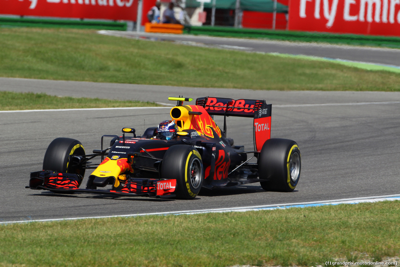 GP GERMANIA, 30.07.2016 - Prove Libere 3, Max Verstappen (NED) Red Bull Racing RB12