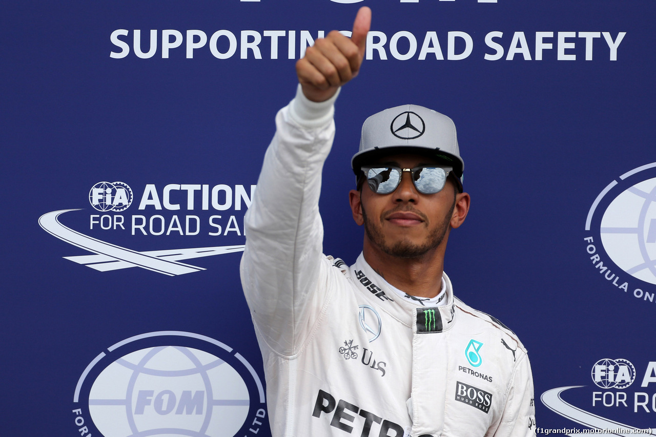 GP GERMANIA, 30.07.2016 - Qualifiche, secondo Lewis Hamilton (GBR) Mercedes AMG F1 W07 Hybrid