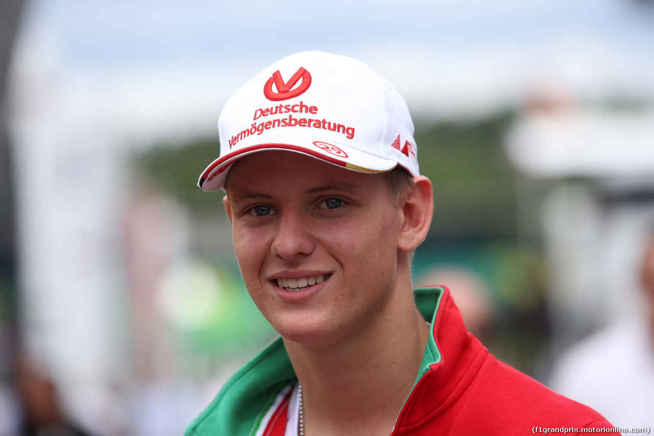 GP GERMANIA, 30.07.2016 - Qualifiche, Mick Schumacher (GER) son of Michael Schumacher (GER)