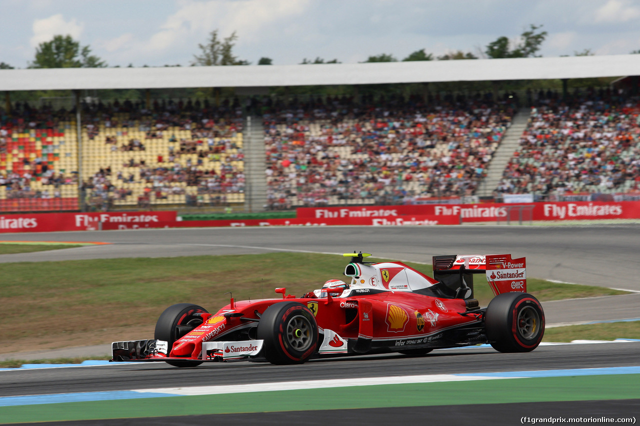 GP GERMANIA, 30.07.2016 - Qualifiche, Kimi Raikkonen (FIN) Ferrari SF16-H