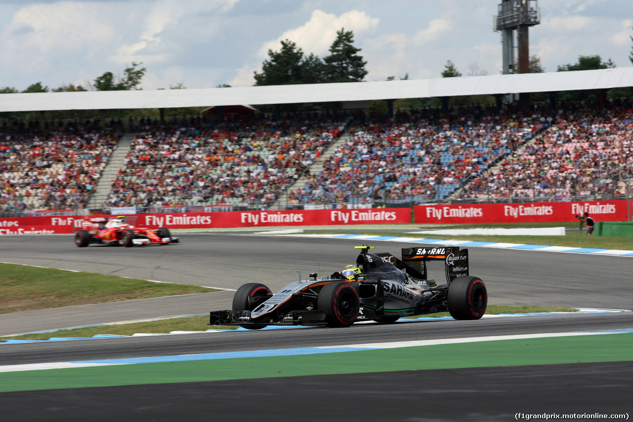 GP GERMANIA, 30.07.2016 - Qualifiche, Sergio Perez (MEX) Sahara Force India F1 VJM09