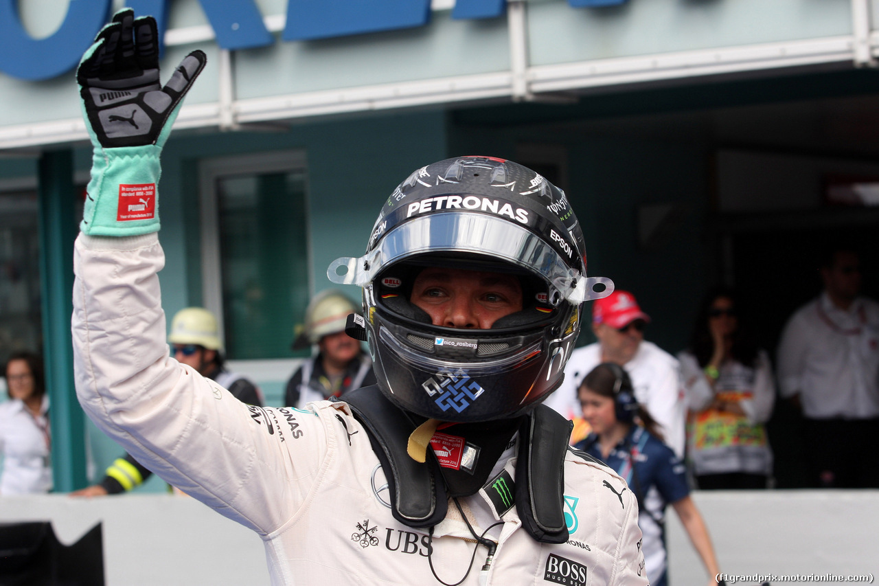 GP GERMANIA, 30.07.2016 - Qualifiche, Nico Rosberg (GER) Mercedes AMG F1 W07 Hybrid pole position