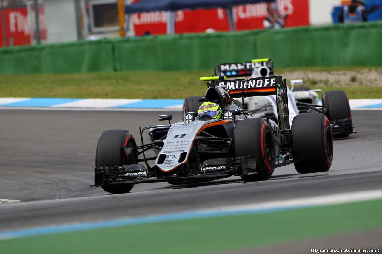 GP GERMANIA, 30.07.2016 - Qualifiche, Sergio Perez (MEX) Sahara Force India F1 VJM09