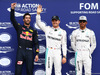 GP GERMANIA, 30.07.2016 - Qualifiche, terzo Daniel Ricciardo (AUS) Red Bull Racing RB12, Nico Rosberg (GER) Mercedes AMG F1 W07 Hybrid pole position e secondo Lewis Hamilton (GBR) Mercedes AMG F1 W07 Hybrid