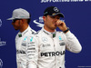 GP GERMANIA, 30.07.2016 - Qualifiche, secondo Lewis Hamilton (GBR) Mercedes AMG F1 W07 Hybrid e Nico Rosberg (GER) Mercedes AMG F1 W07 Hybrid pole position