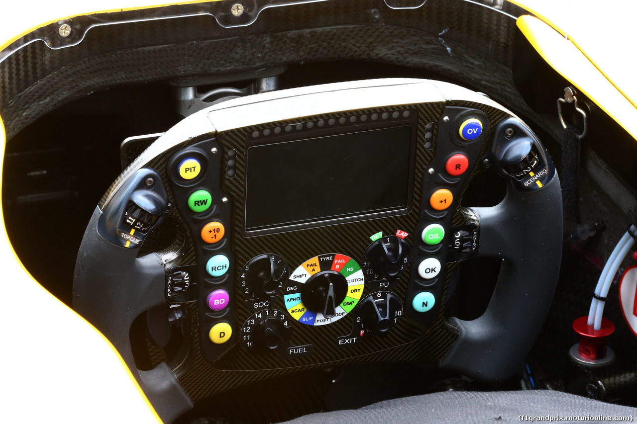 GP GERMANIA, 28.07.2016 - Renault steering wheel