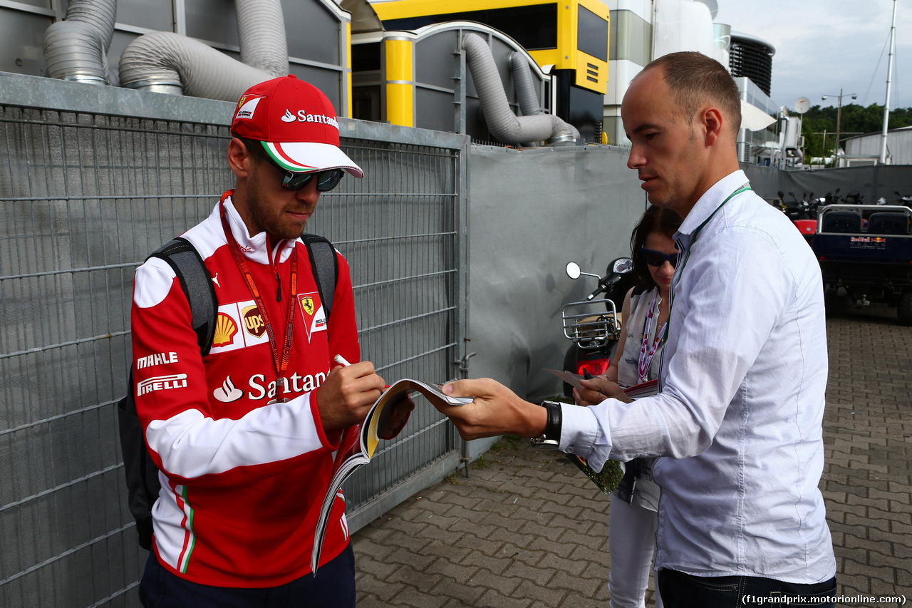 GP GERMANIA, 29.07.2016 - Sebastian Vettel (GER) Ferrari SF16-H