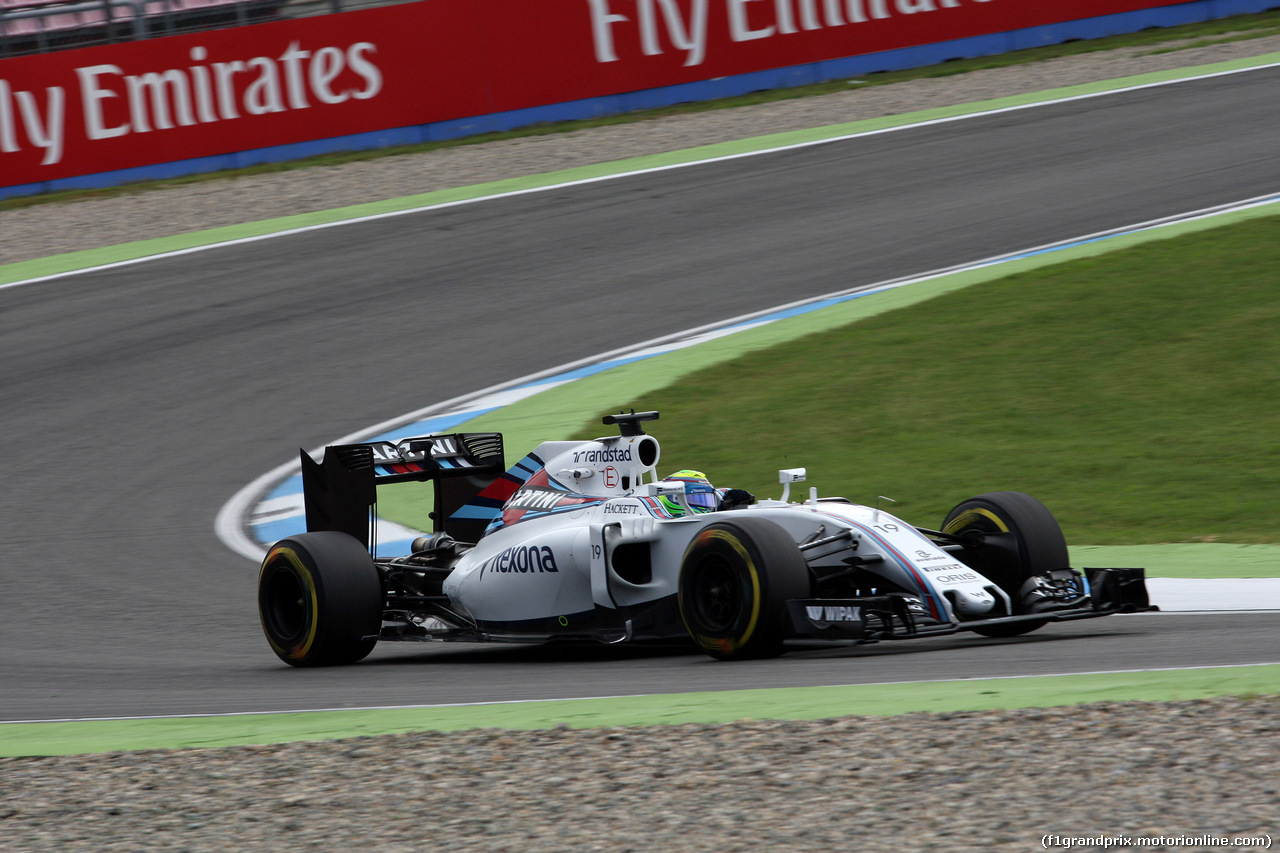 GP GERMANIA, 29.07.2016 - Prove Libere 1, Felipe Massa (BRA) Williams FW38