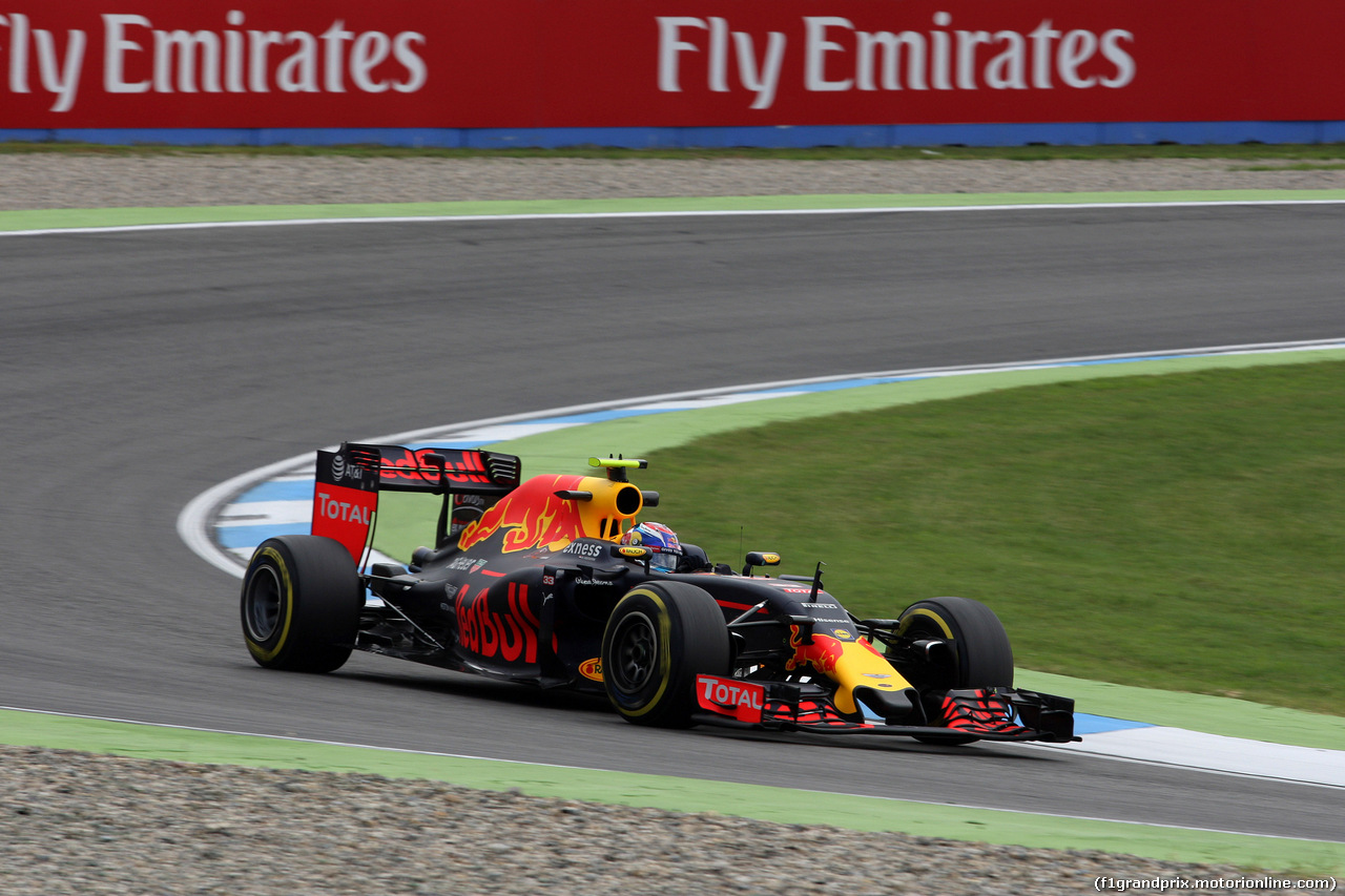 GP GERMANIA, 29.07.2016 - Prove Libere 1, Max Verstappen (NED) Red Bull Racing RB12