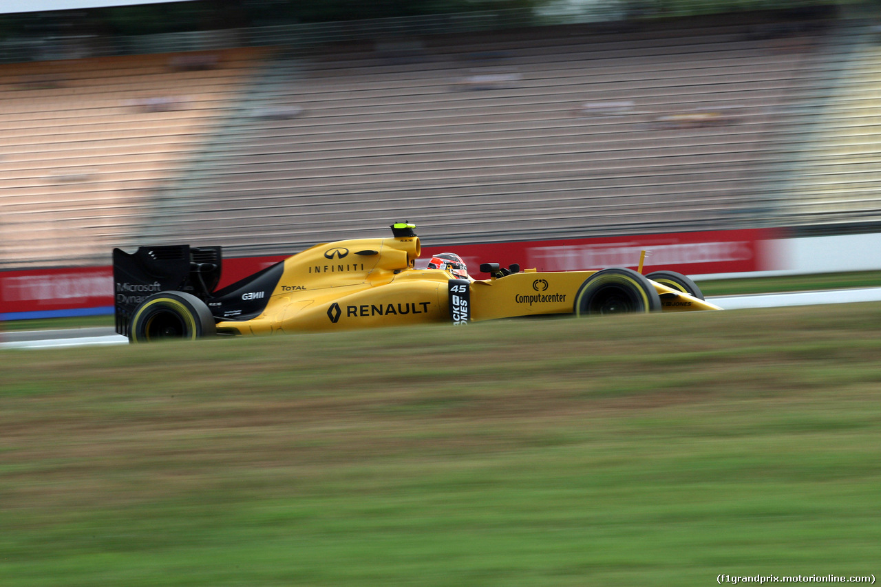 GP GERMANIA, 29.07.2016 - Prove Libere 1, Esteban Ocon (FRA) Renault Sport Formula One Team Test Driver