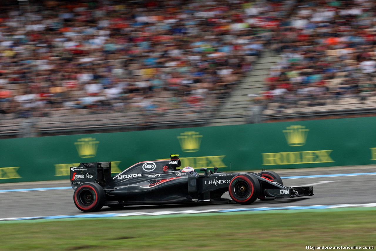 GP GERMANIA, 29.07.2016 - Prove Libere 1, Jenson Button (GBR)  McLaren Honda MP4-31