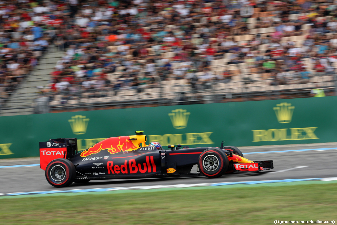 GP GERMANIA, 29.07.2016 - Prove Libere 1, Max Verstappen (NED) Red Bull Racing RB12