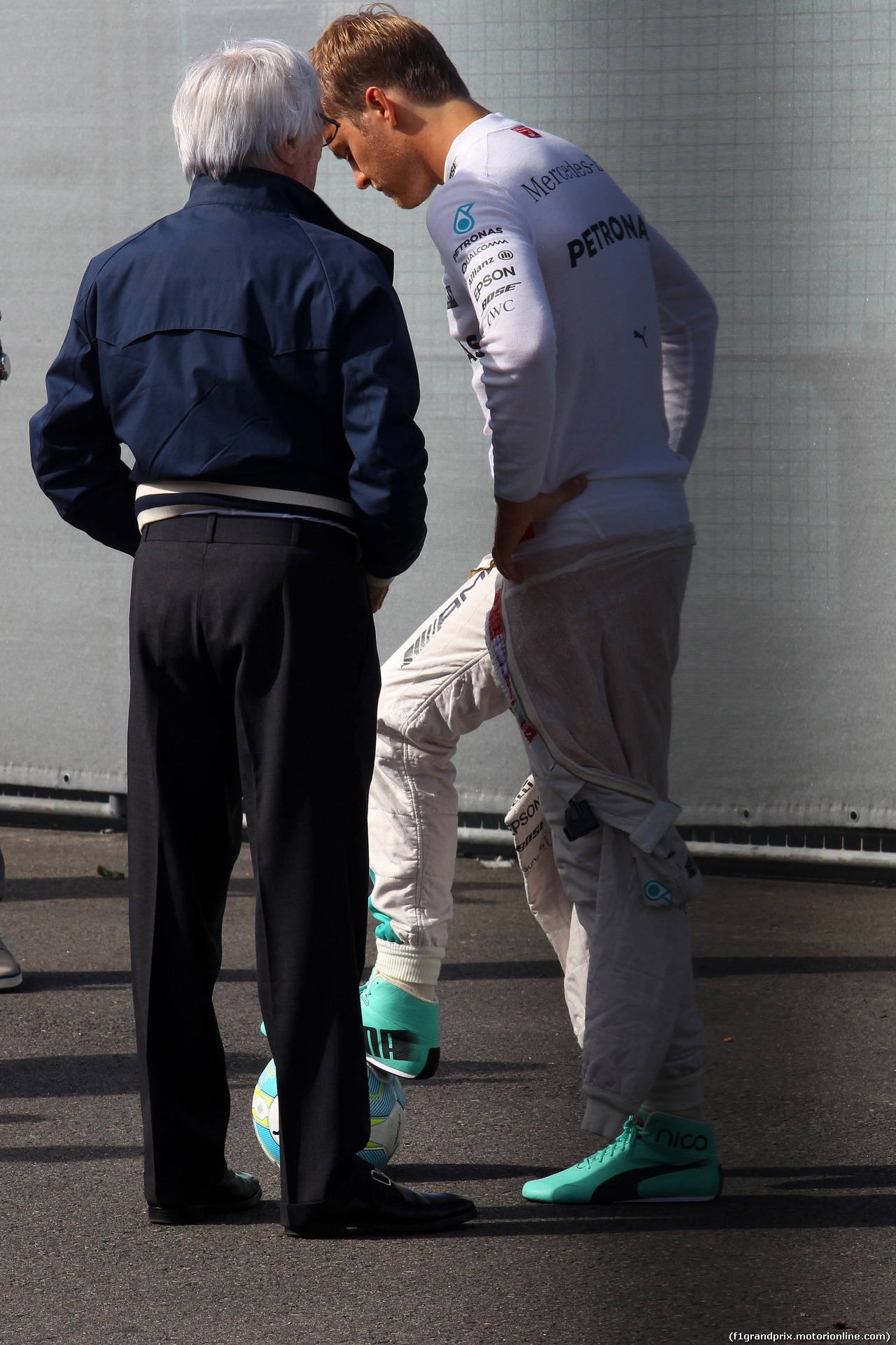 GP GERMANIA, 29.07.2016 - Prove Libere 1, Bernie Ecclestone (GBR), President e CEO of FOM e Nico Rosberg (GER) Mercedes AMG F1 W07 Hybrid