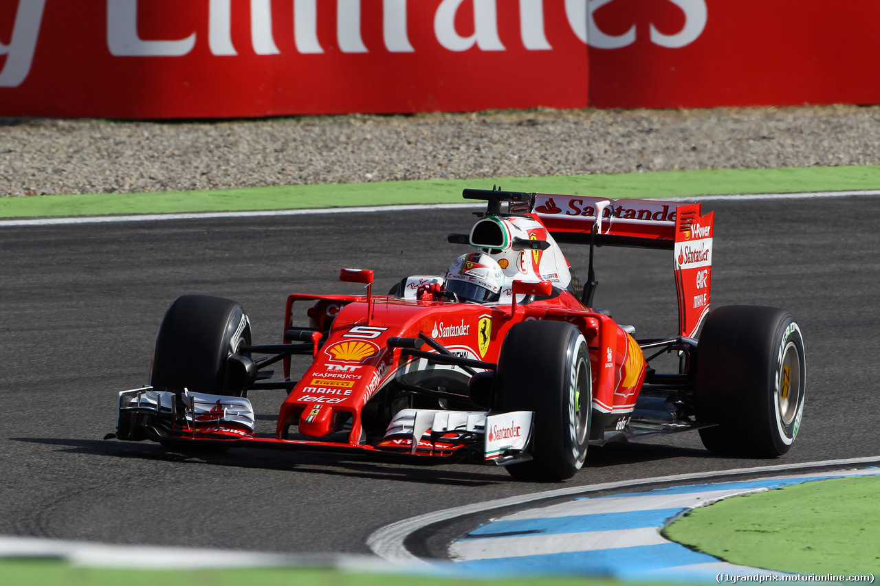 GP GERMANIA, 29.07.2016 - Prove Libere 1, Sebastian Vettel (GER) Ferrari SF16-H