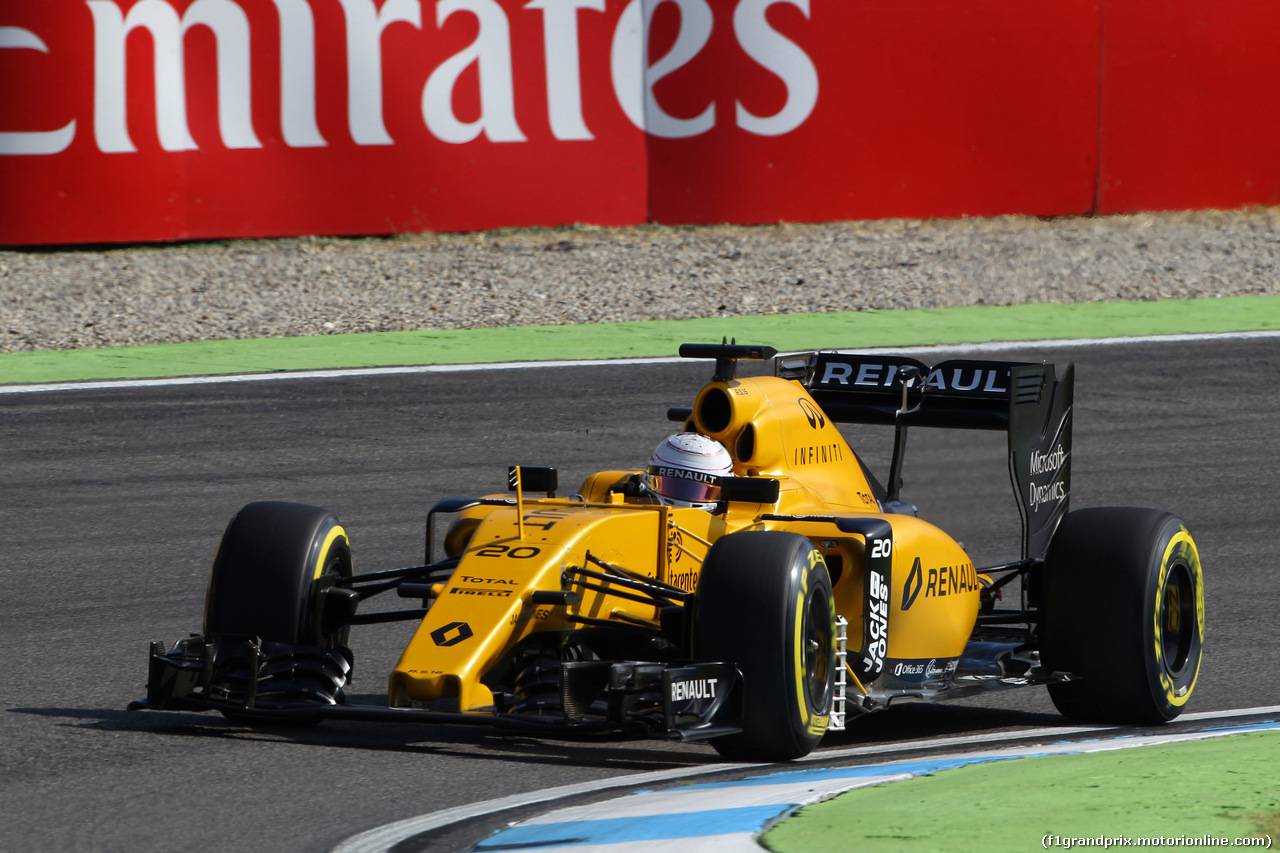 GP GERMANIA, 29.07.2016 - Prove Libere 1, Kevin Magnussen (DEN) Renault Sport F1 Team RS16