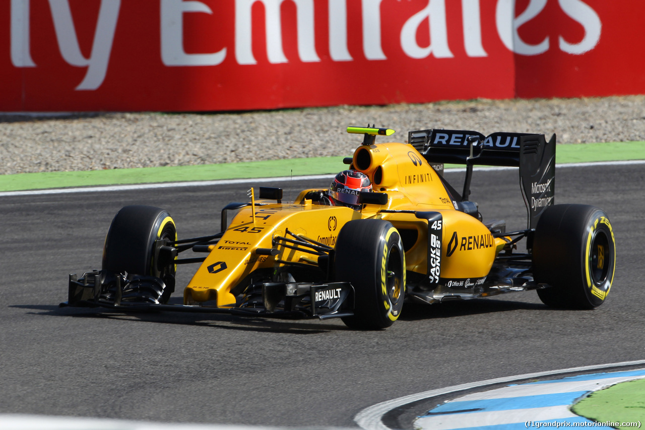 GP GERMANIA, 29.07.2016 - Prove Libere 1, Esteban Ocon (FRA) Renault Sport Formula One Team Test Driver