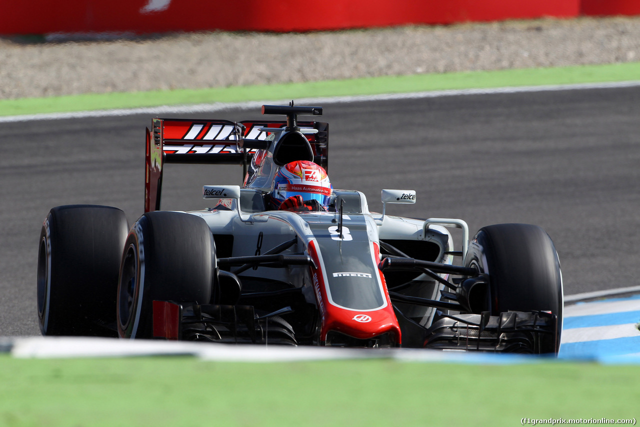 GP GERMANIA, 29.07.2016 - Prove Libere 1, Romain Grosjean (FRA) Haas F1 Team VF-16