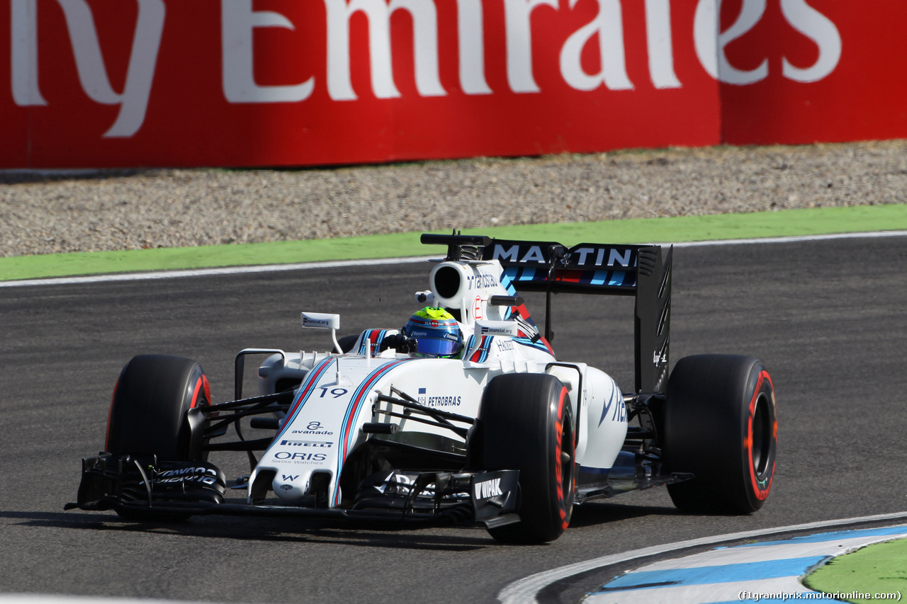 GP GERMANIA, 29.07.2016 - Prove Libere 1, Felipe Massa (BRA) Williams FW38