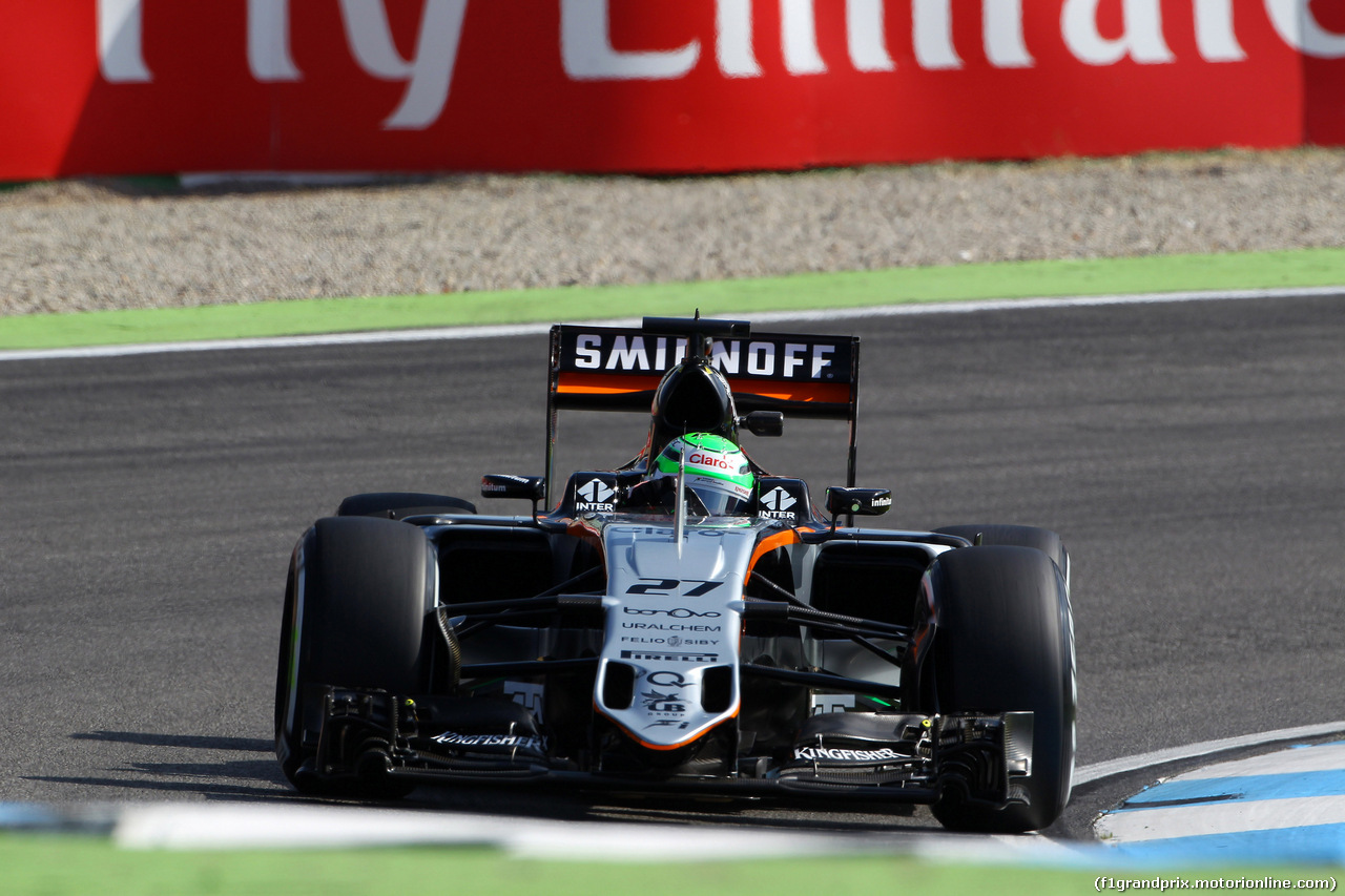 GP GERMANIA, 29.07.2016 - Prove Libere 1, Nico Hulkenberg (GER) Sahara Force India F1 VJM09