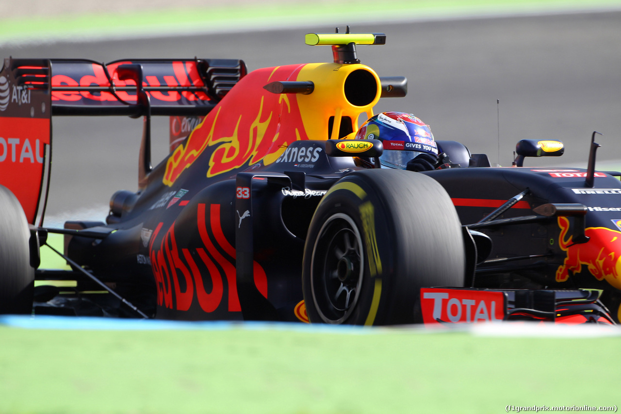 GP GERMANIA, 29.07.2016 - Prove Libere 1, Max Verstappen (NED) Red Bull Racing RB12