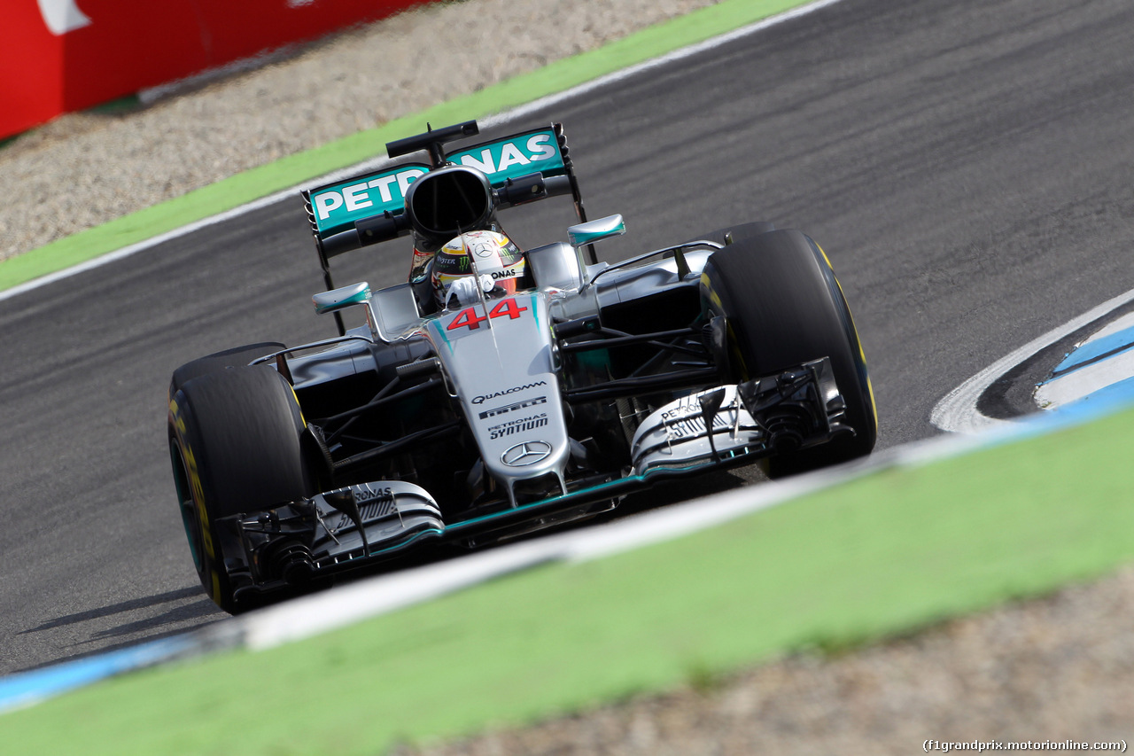 GP GERMANIA, 29.07.2016 - Prove Libere 1, Lewis Hamilton (GBR) Mercedes AMG F1 W07 Hybrid