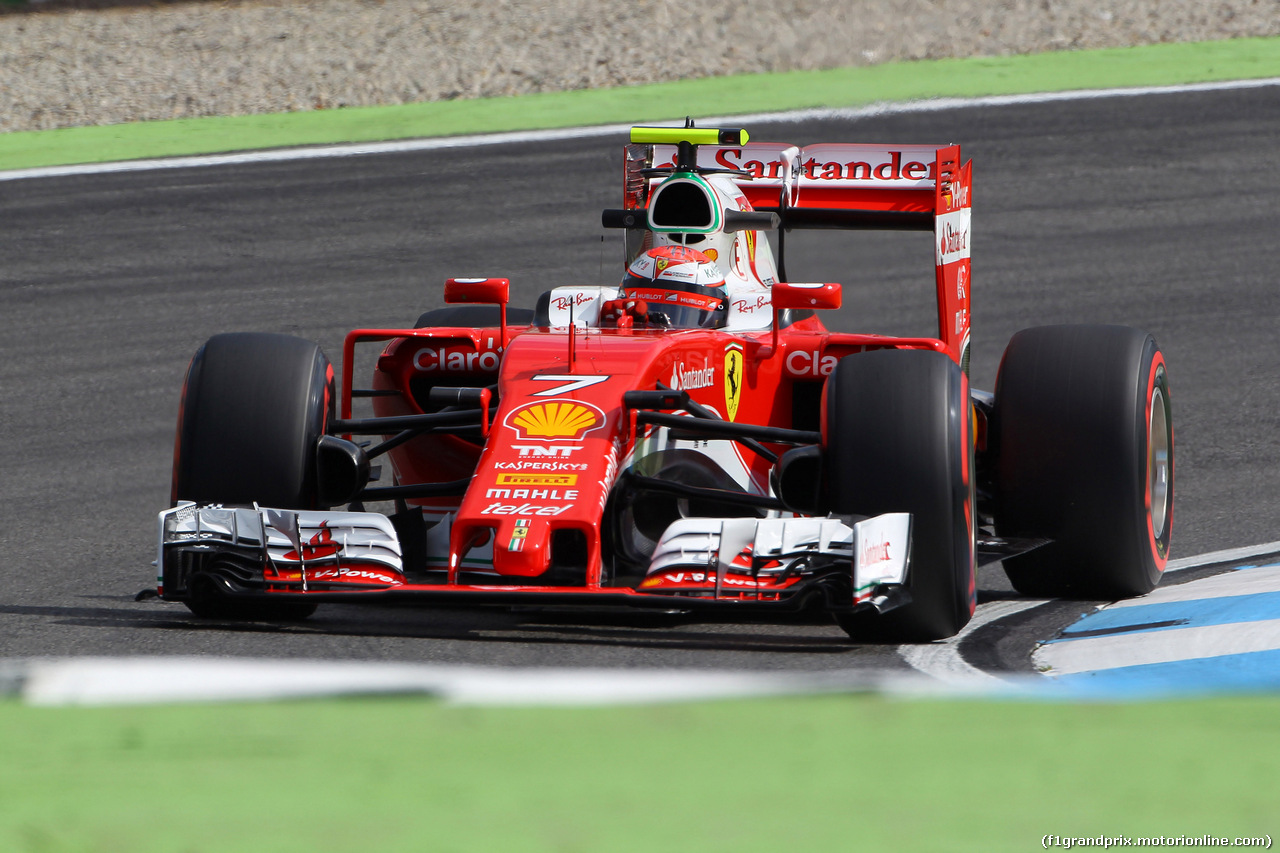 GP GERMANIA, 29.07.2016 - Prove Libere 1, Kimi Raikkonen (FIN) Ferrari SF16-H