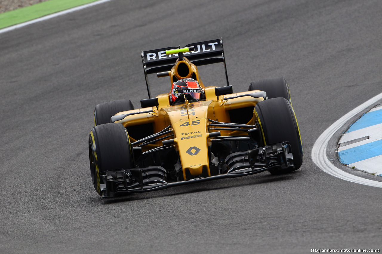 GP GERMANIA, 29.07.2016 - Prove Libere 1, Esteban Ocon (FRA) Renault Sport Formula One Team Test Driver