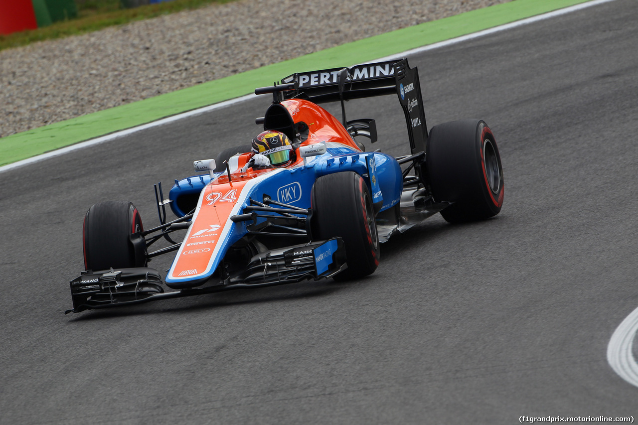 GP GERMANIA, 29.07.2016 - Prove Libere 1, Pascal Wehrlein (GER) Manor Racing MRT05