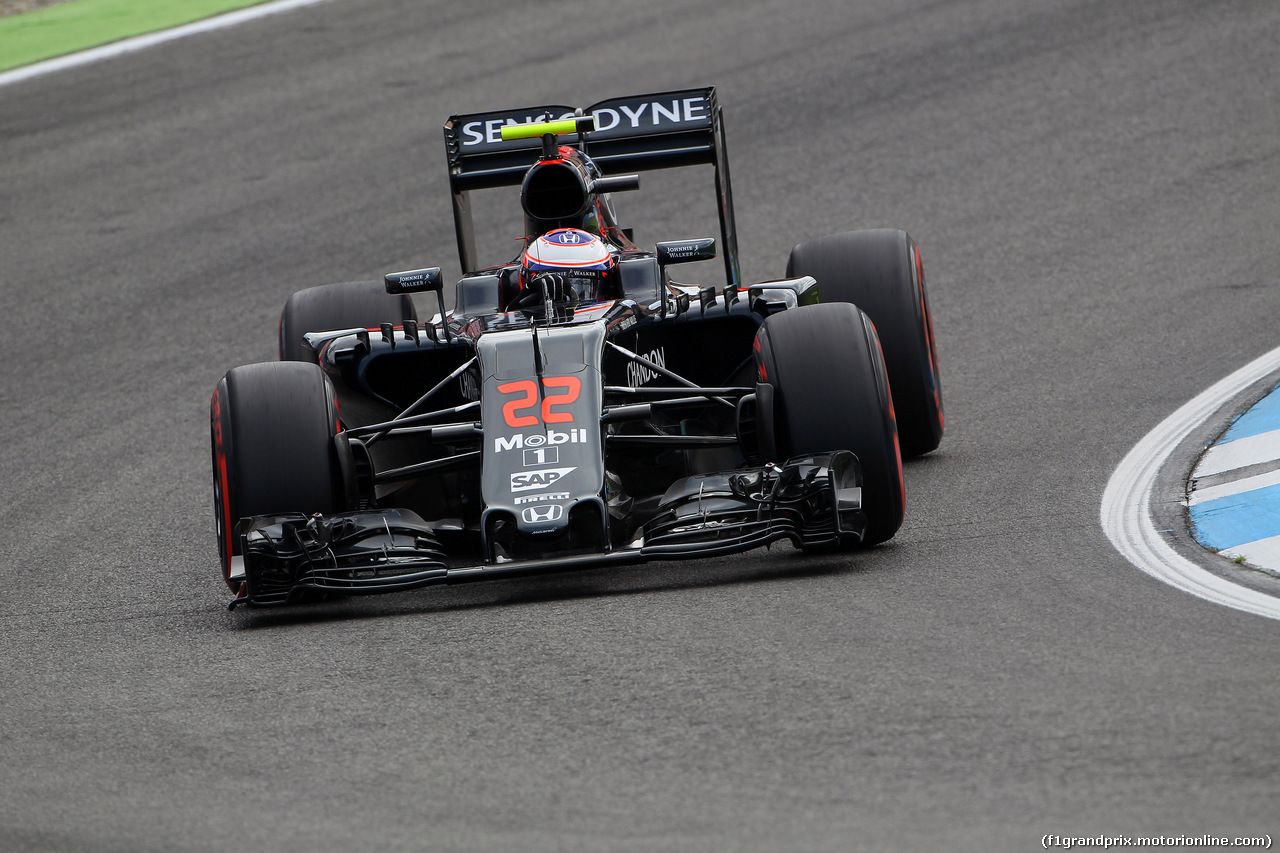 GP GERMANIA, 29.07.2016 - Prove Libere 1, Jenson Button (GBR)  McLaren Honda MP4-31