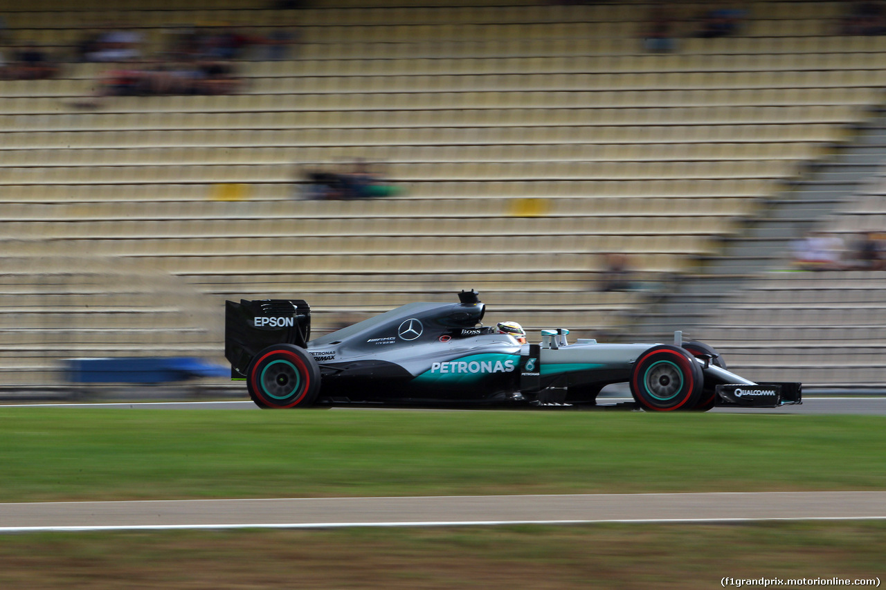 GP GERMANIA, 29.07.2016 - Prove Libere 1, Lewis Hamilton (GBR) Mercedes AMG F1 W07 Hybrid