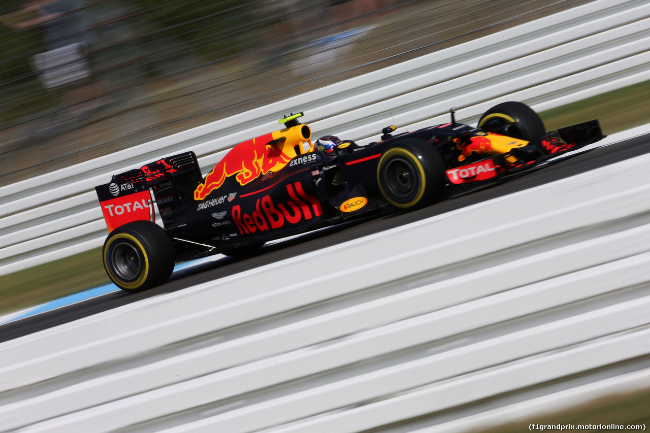 GP GERMANIA, 29.07.2016 - Prove Libere 1, Max Verstappen (NED) Red Bull Racing RB12