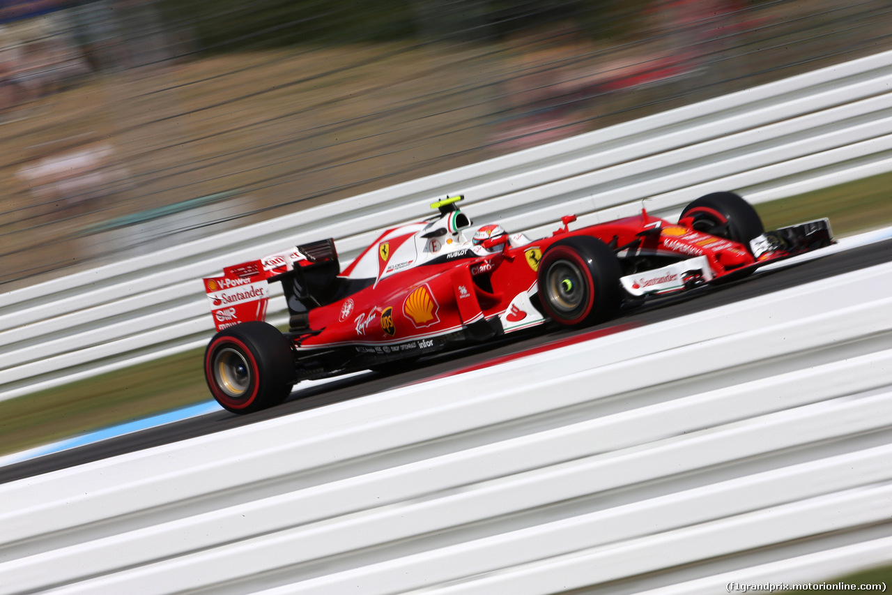 GP GERMANIA, 29.07.2016 - Prove Libere 1, Kimi Raikkonen (FIN) Ferrari SF16-H