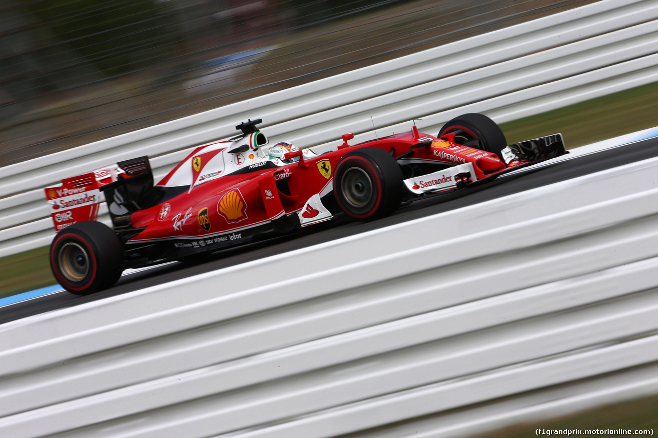 GP GERMANIA, 29.07.2016 - Prove Libere 1, Sebastian Vettel (GER) Ferrari SF16-H