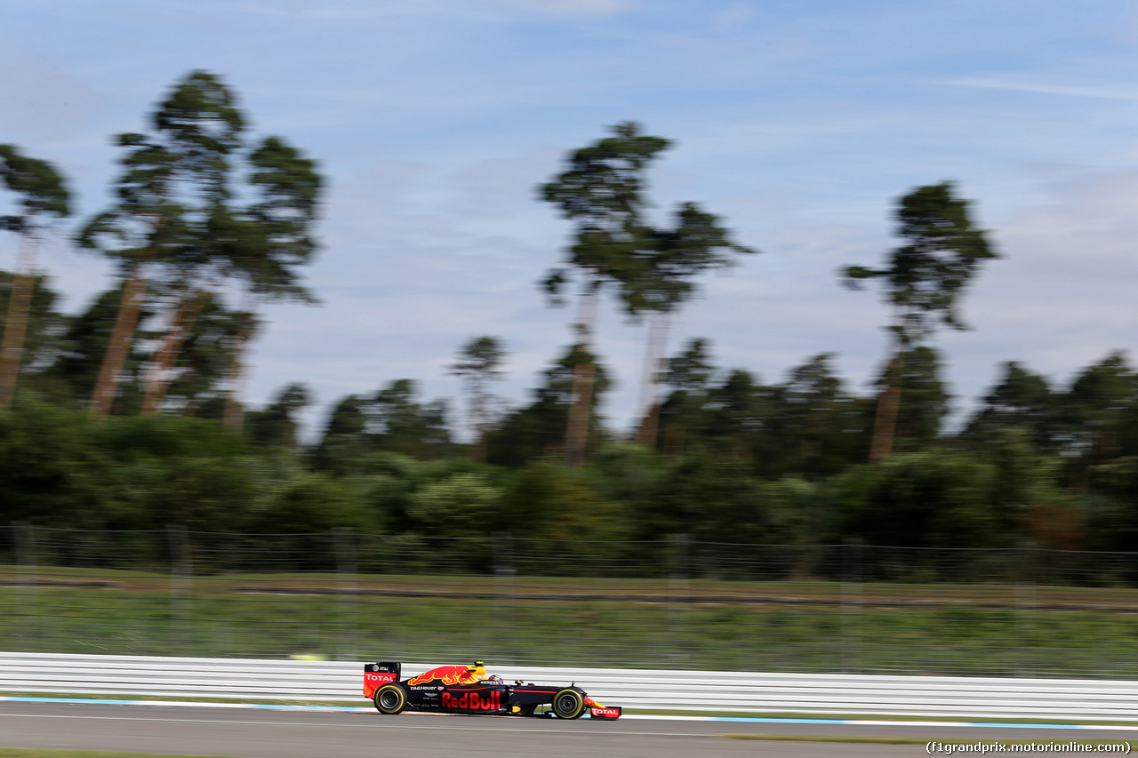 GP GERMANIA, 29.07.2016 - Prove Libere 1, Max Verstappen (NED) Red Bull Racing RB12