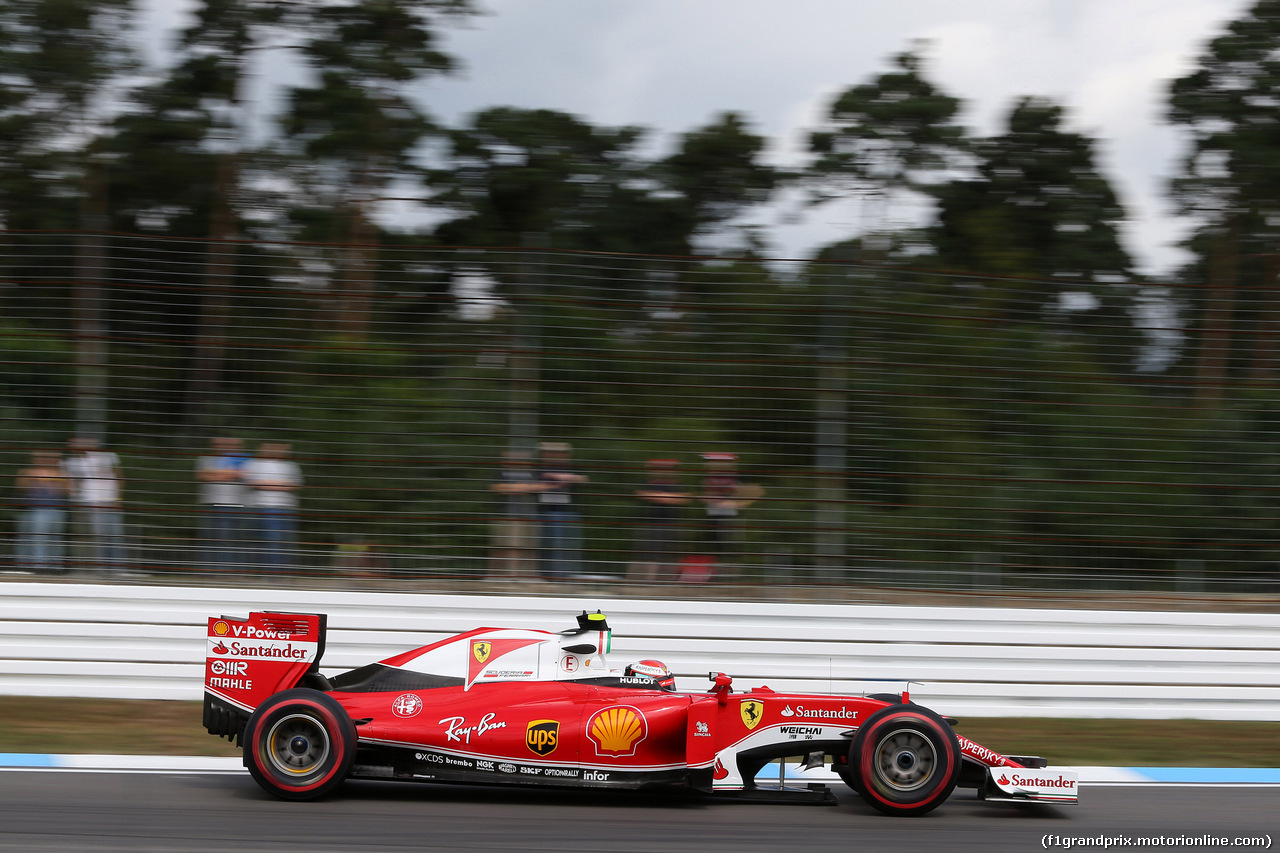 GP GERMANIA, 29.07.2016 - Prove Libere 1, Kimi Raikkonen (FIN) Ferrari SF16-H