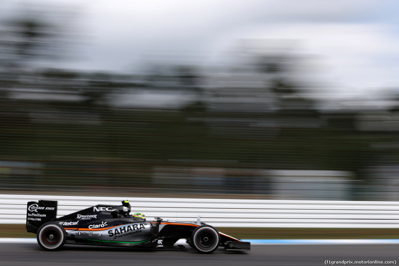 GP GERMANIA, 29.07.2016 - Prove Libere 1, Sergio Perez (MEX) Sahara Force India F1 VJM09