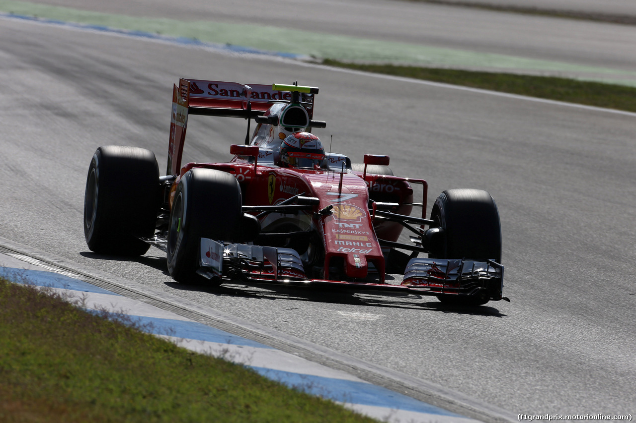 GP GERMANIA, 29.07.2016 - Prove Libere 1, Kimi Raikkonen (FIN) Ferrari SF16-H