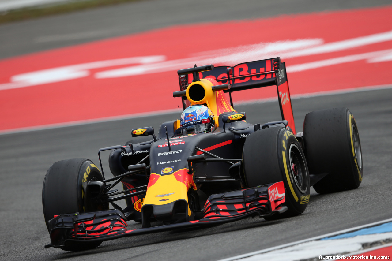 GP GERMANIA, 29.07.2016 - Prove Libere 1, Daniel Ricciardo (AUS) Red Bull Racing RB12